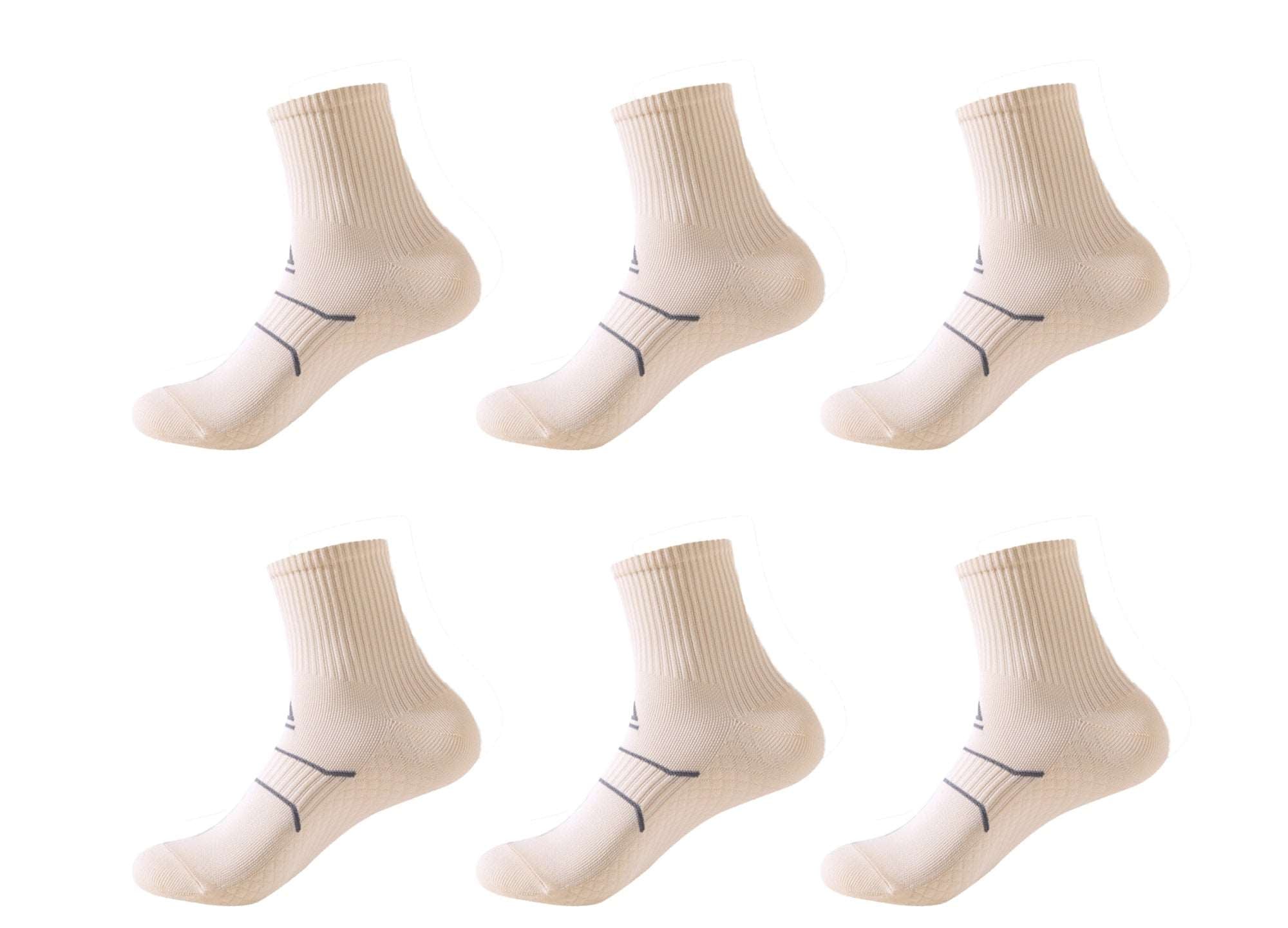 6-Pack Unisex Massage Arch Support Performance Recovery Compression Ankle Socks DAILYHAUTE