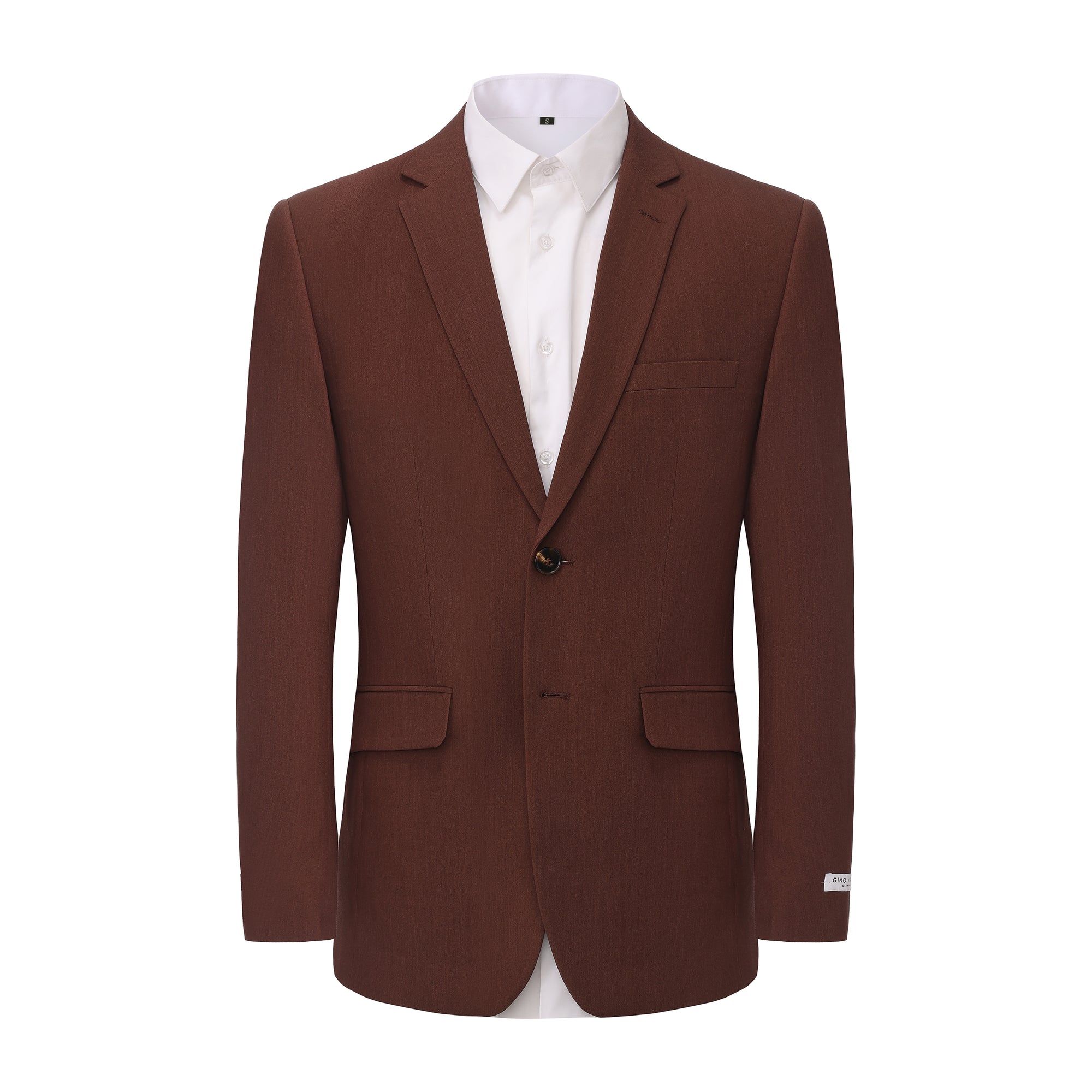 Gino Vitale Men's 2-Piece 4-Way Stretch Notch Lapel Slim Fit Suit