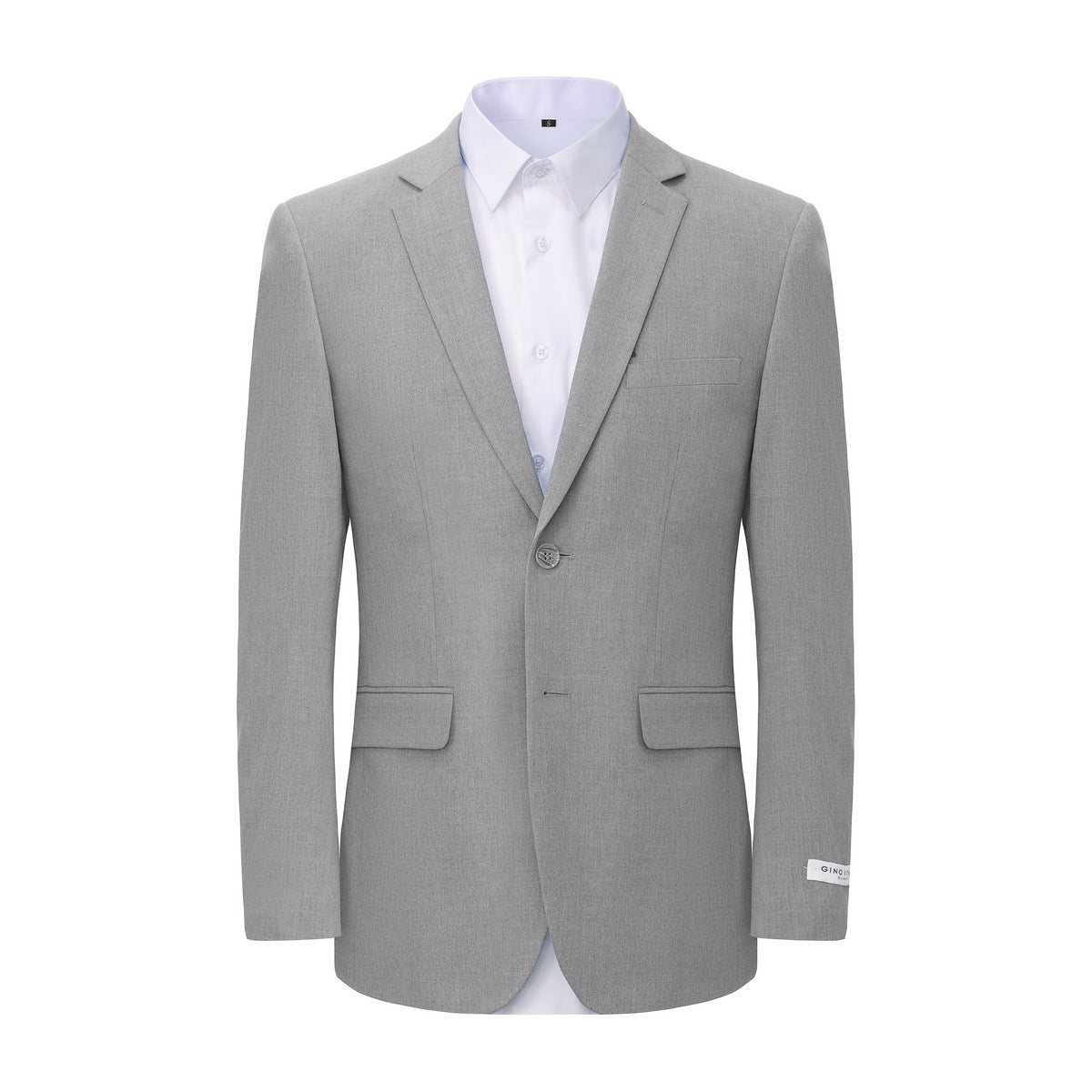 Gino Vitale Men's 2-Piece 4-Way Stretch Notch Lapel Slim Fit Suit