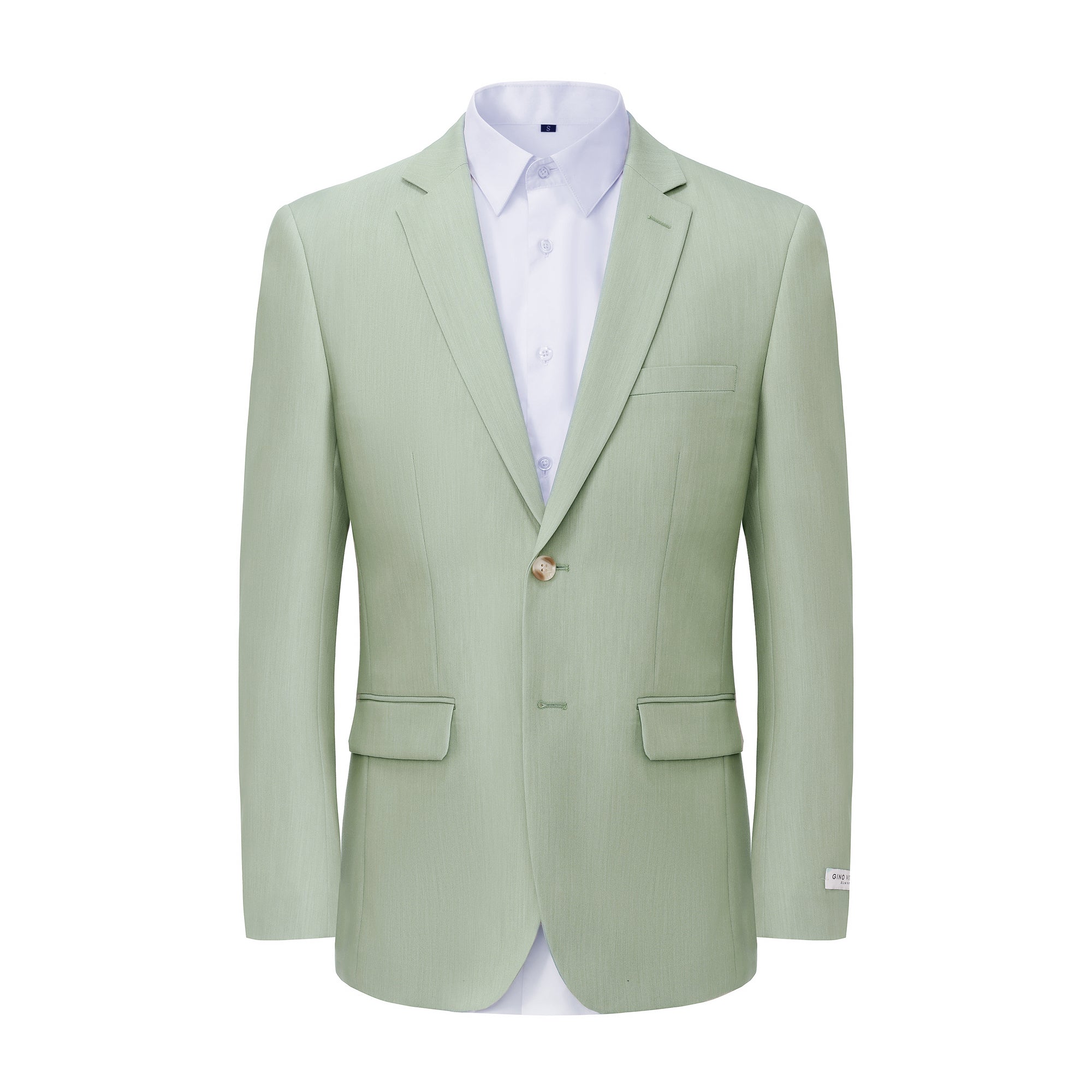 Gino Vitale Men's 2-Piece 4-Way Stretch Notch Lapel Slim Fit Suit