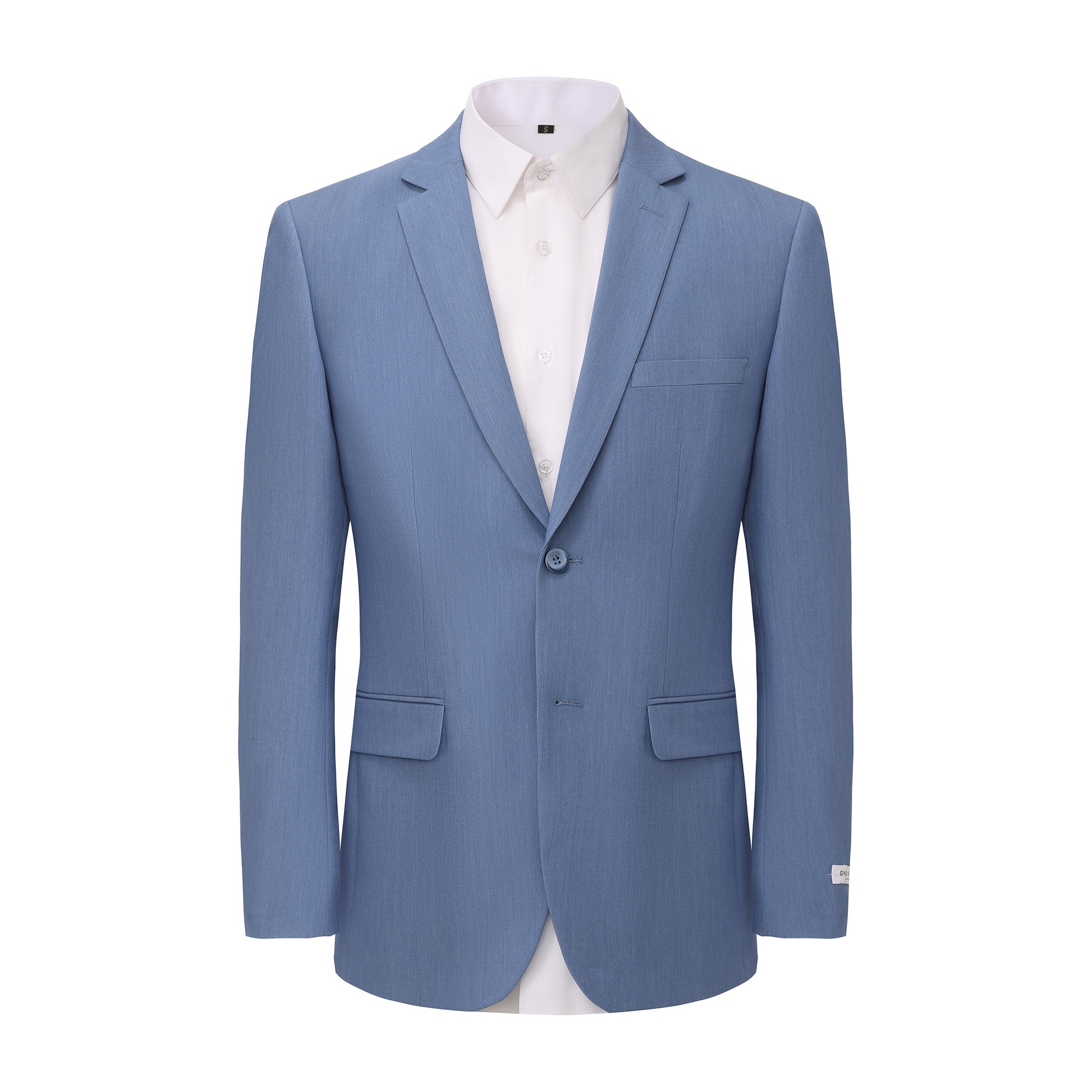 Gino Vitale Men's 2-Piece 4-Way Stretch Notch Lapel Slim Fit Suit