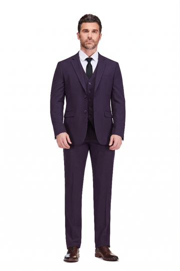 Men's 3-Piece Classic Fit Performance Stretch Suit