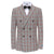 Men's 2-Piece Performance Stretch Double Breasted Blue Check Suit