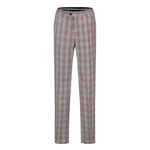 Men's 2-Piece Performance Stretch Double Breasted Blue Check Suit