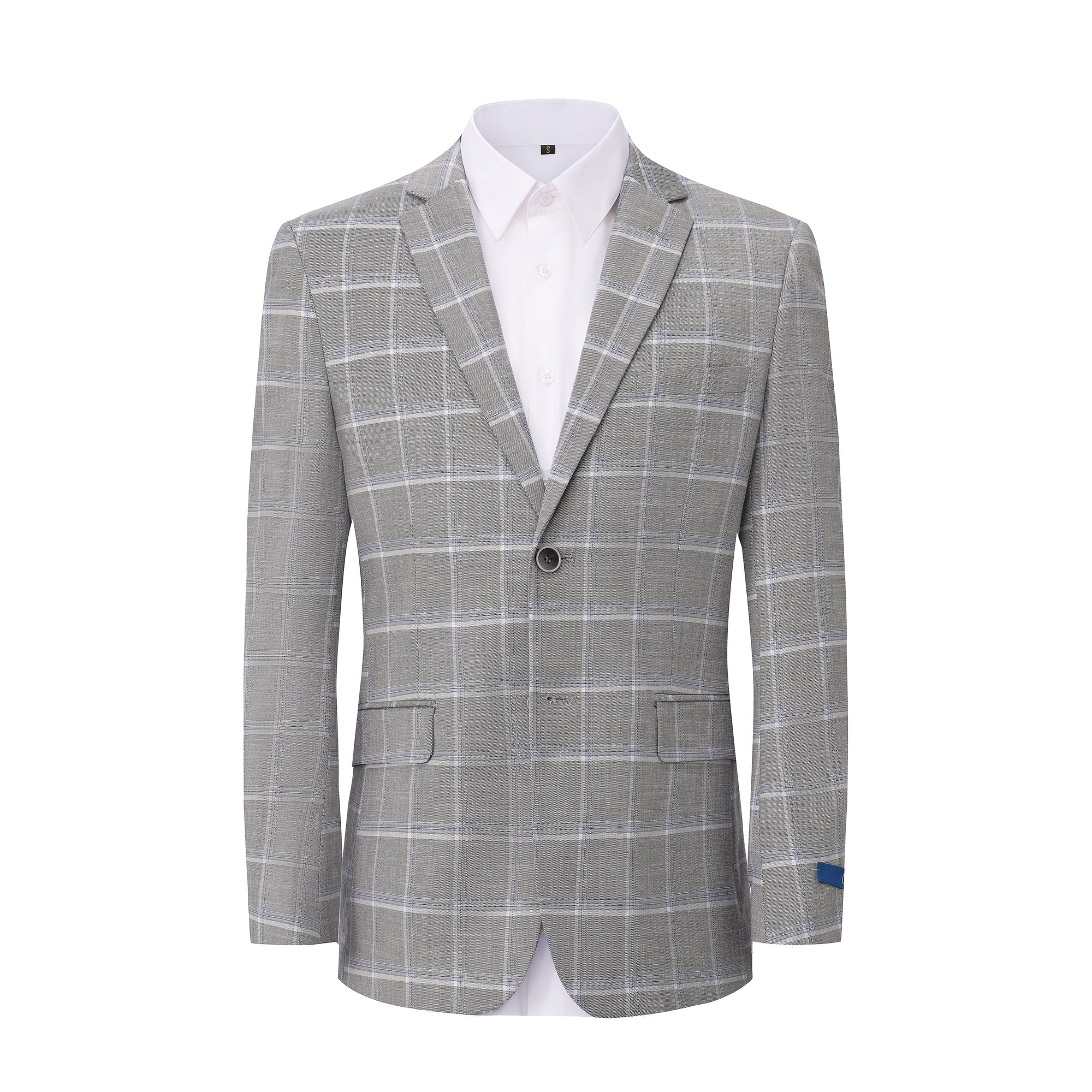Gino Vitale Men’s Plaid Slim Fit Sportcoat Blazer