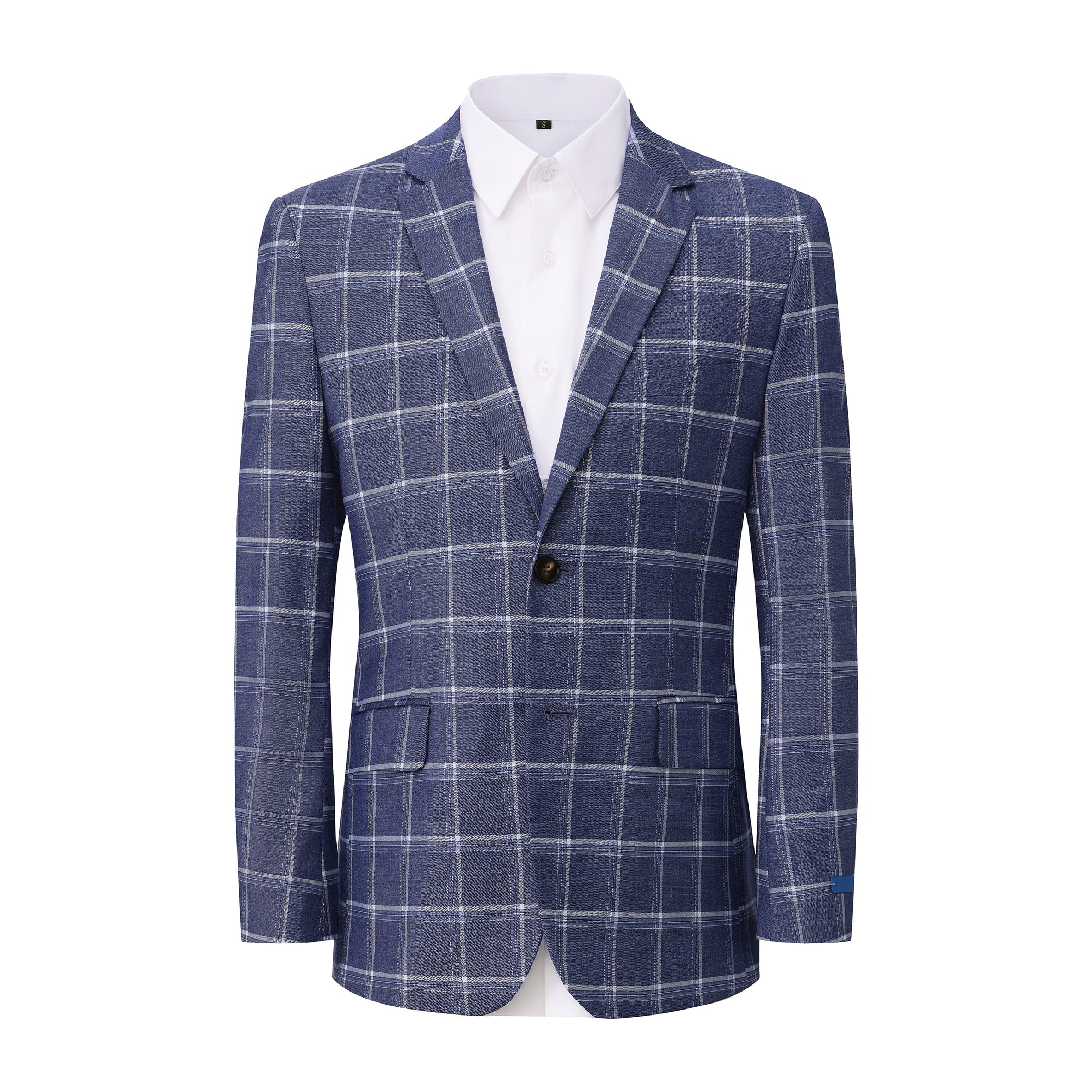 Gino Vitale Men’s Plaid Slim Fit Sportcoat Blazer