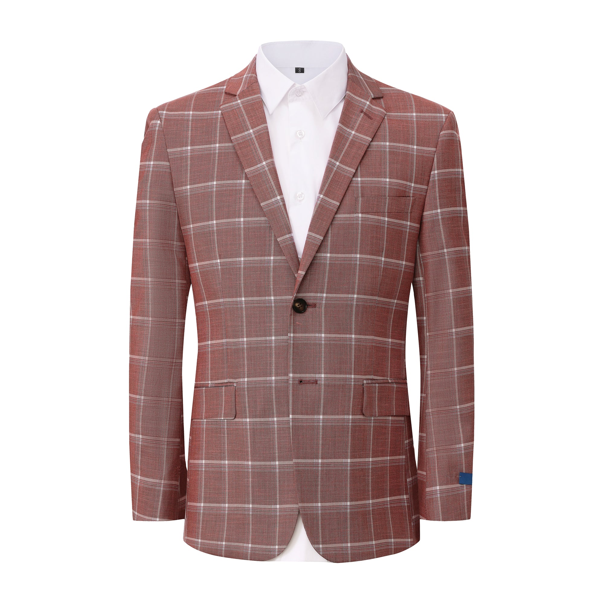 Gino Vitale Men’s Plaid Slim Fit Sportcoat Blazer