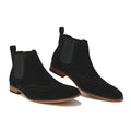 Men's Slip-On Wingtip Chelsea Boots