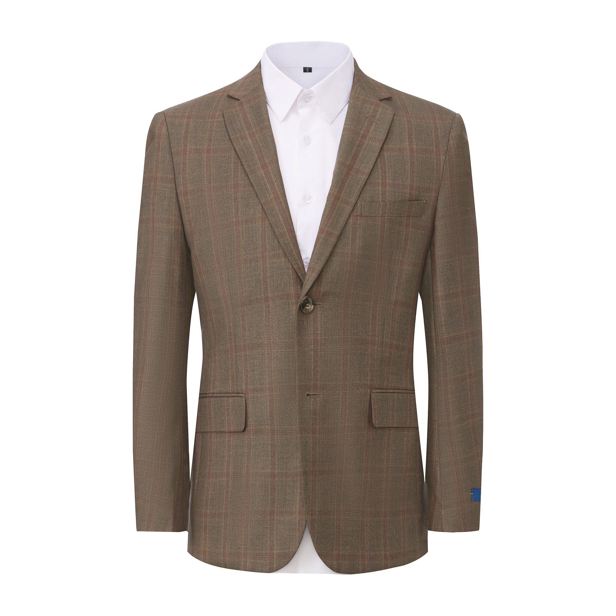 Gino Vitale Men’s Plaid Slim Fit Sportcoat Blazer