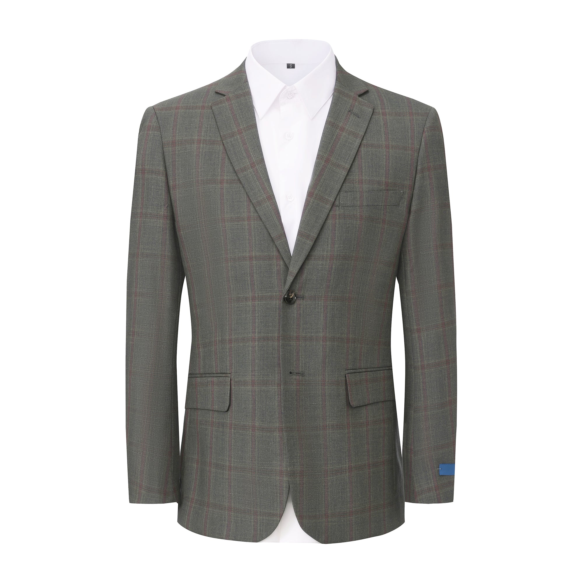 Gino Vitale Men’s Plaid Slim Fit Sportcoat Blazer