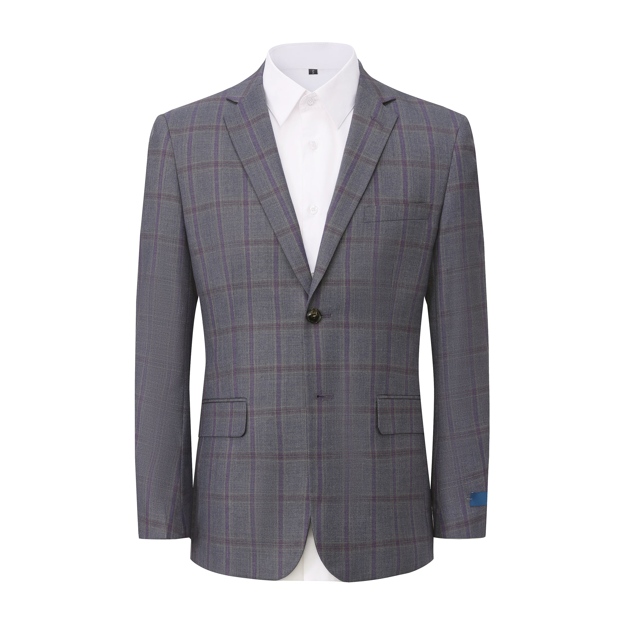 Gino Vitale Men’s Plaid Slim Fit Sportcoat Blazer