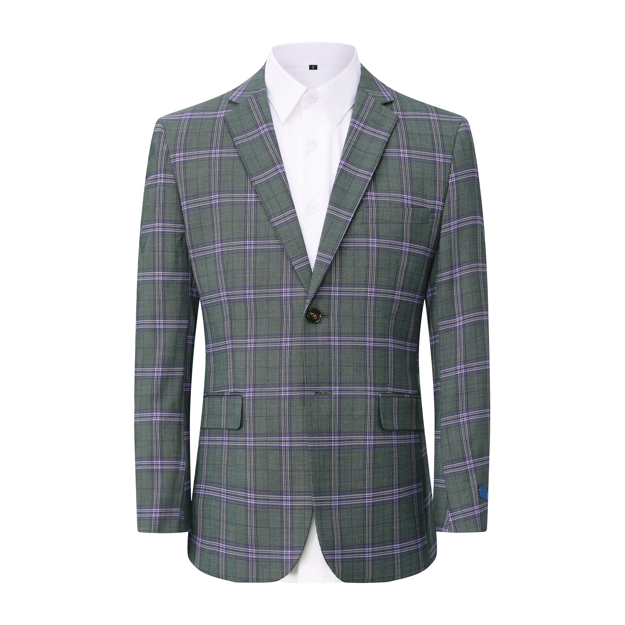 Gino Vitale Men’s Plaid Slim Fit Sportcoat Blazer