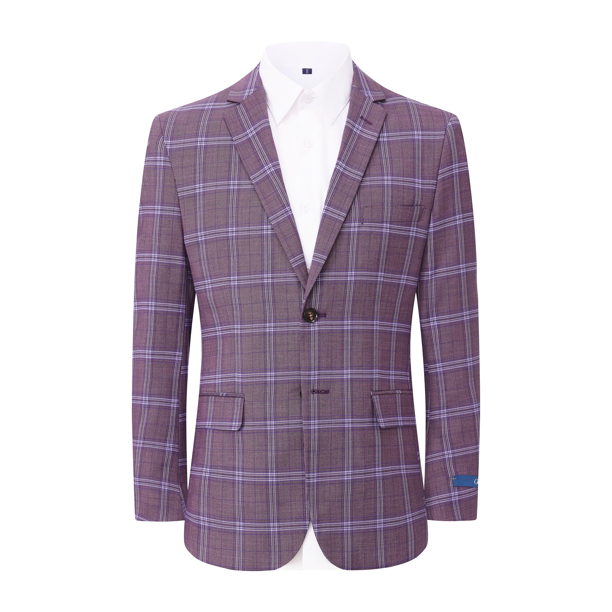 Gino Vitale Men’s Plaid Slim Fit Sportcoat Blazer