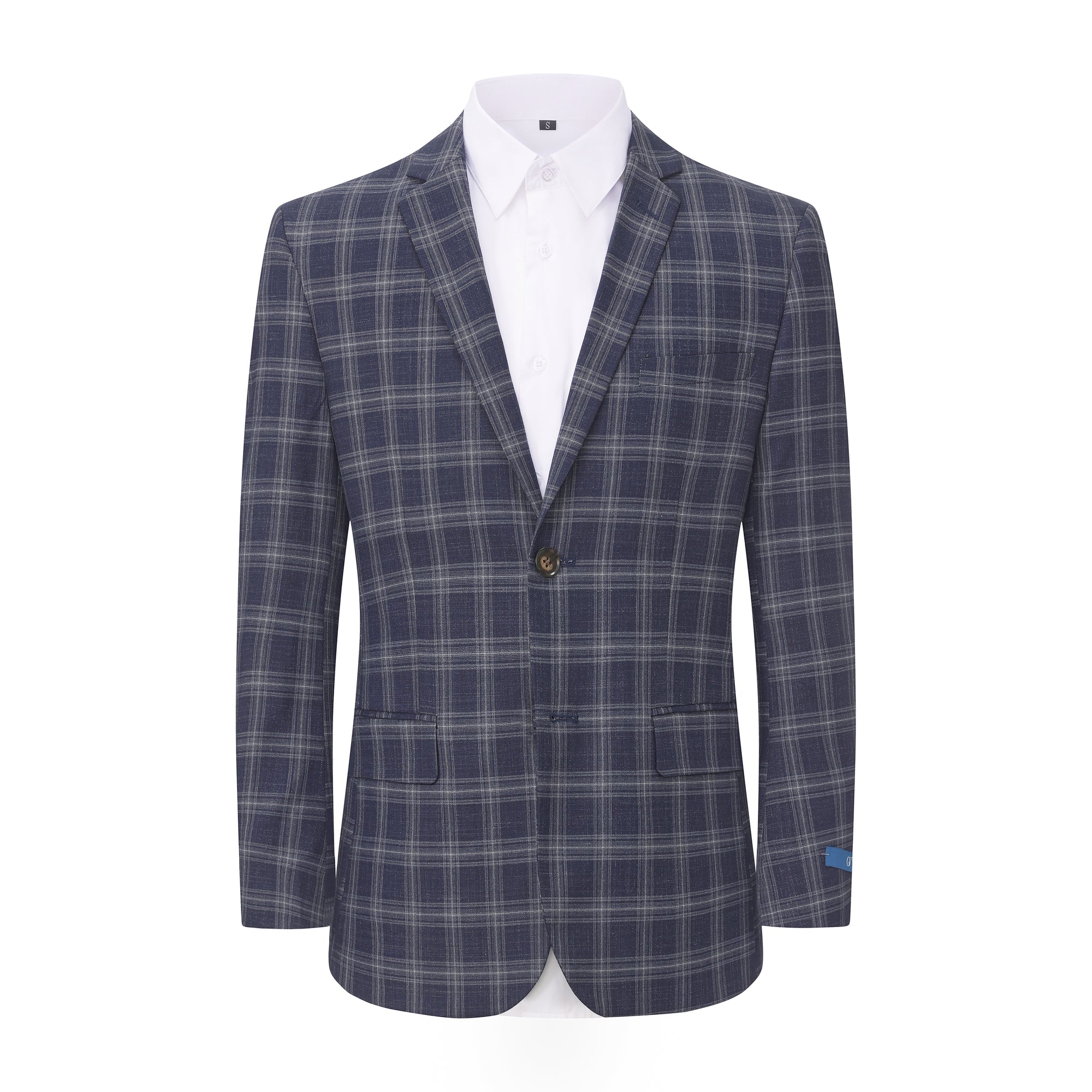 Gino Vitale Men’s Plaid Slim Fit Sportcoat Blazer