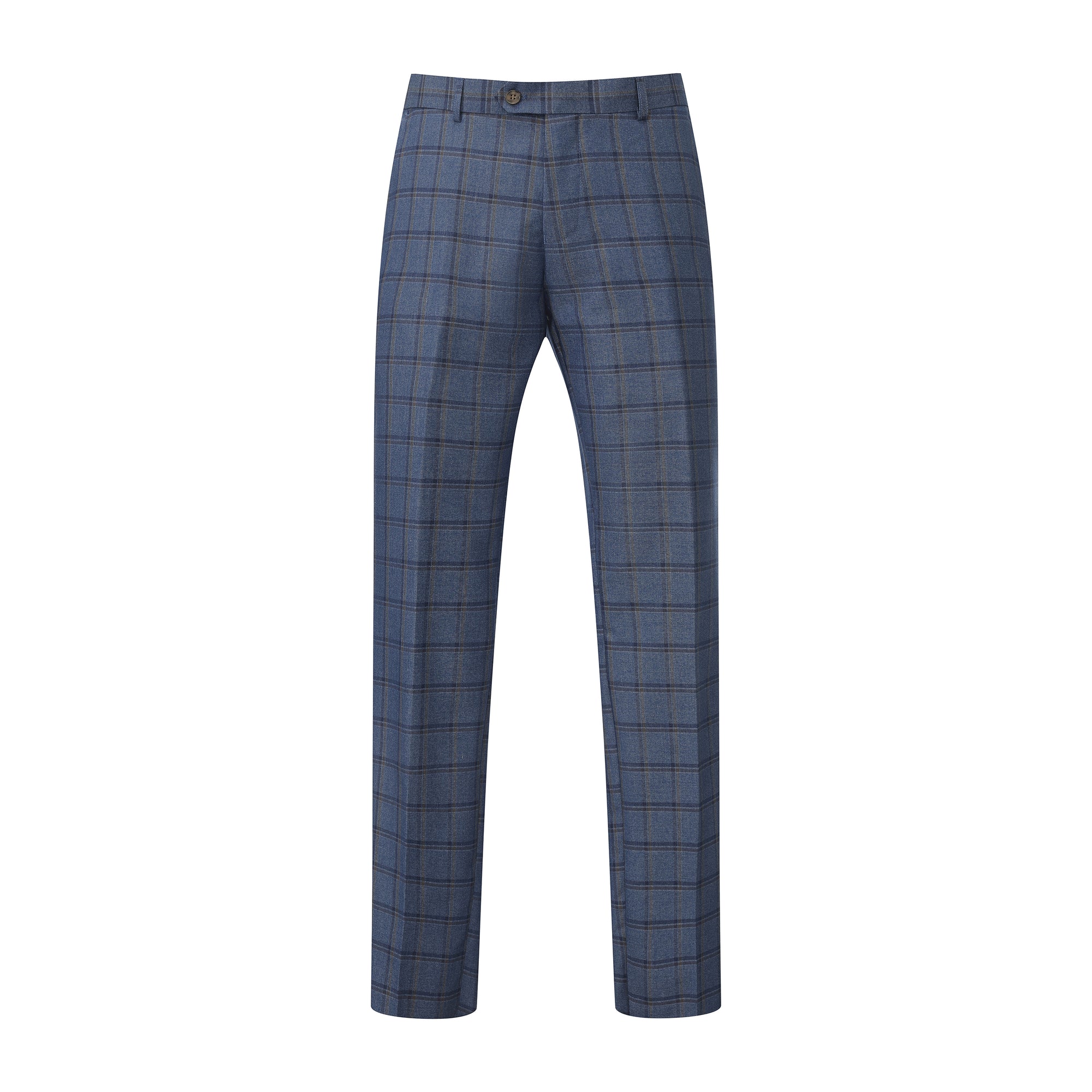 Gino Vitale Slim Fit 2-Piece Performance Four-Way Stretch Plaid Suit
