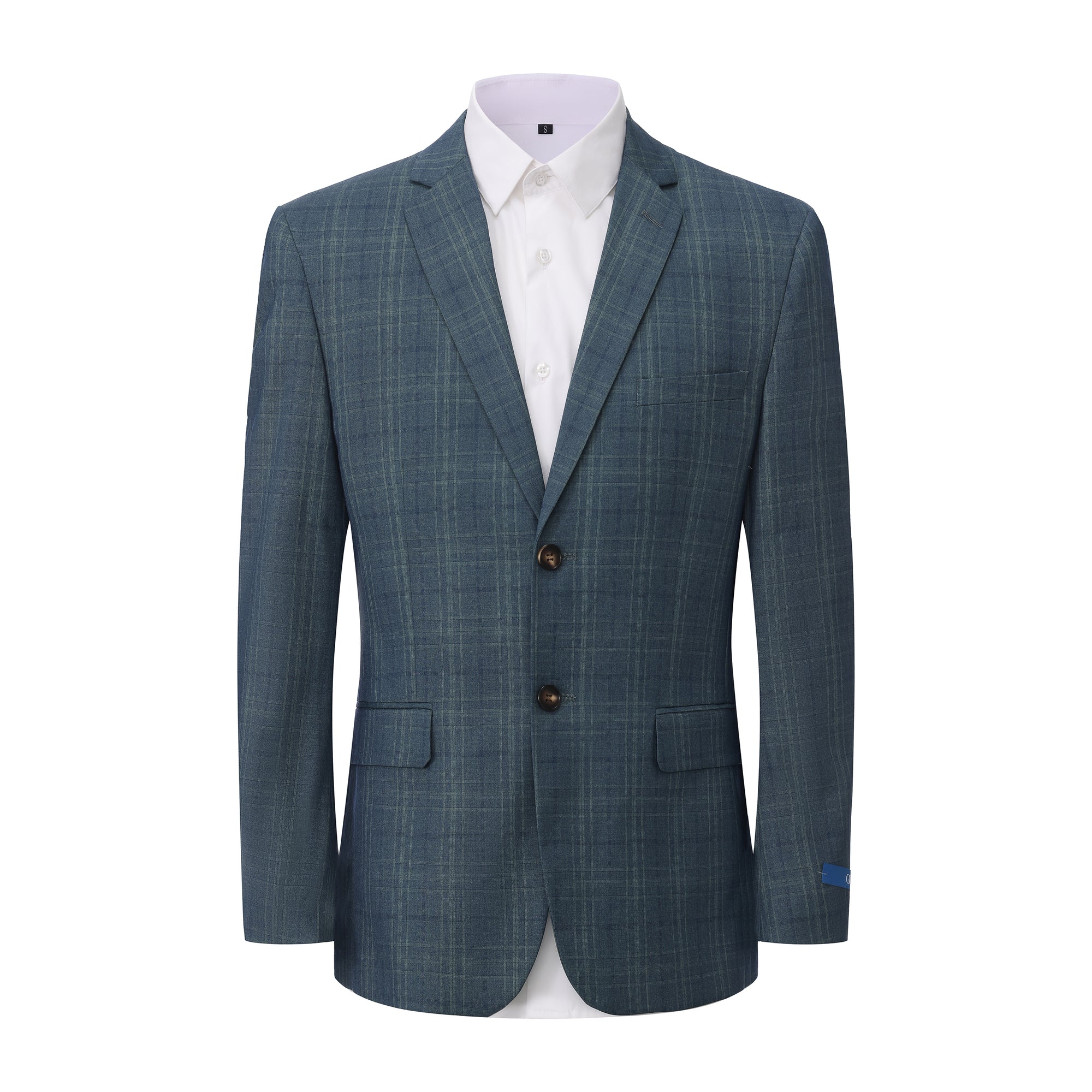 Gino Vitale Slim Fit 2-Piece Performance Four-Way Stretch Plaid Suit
