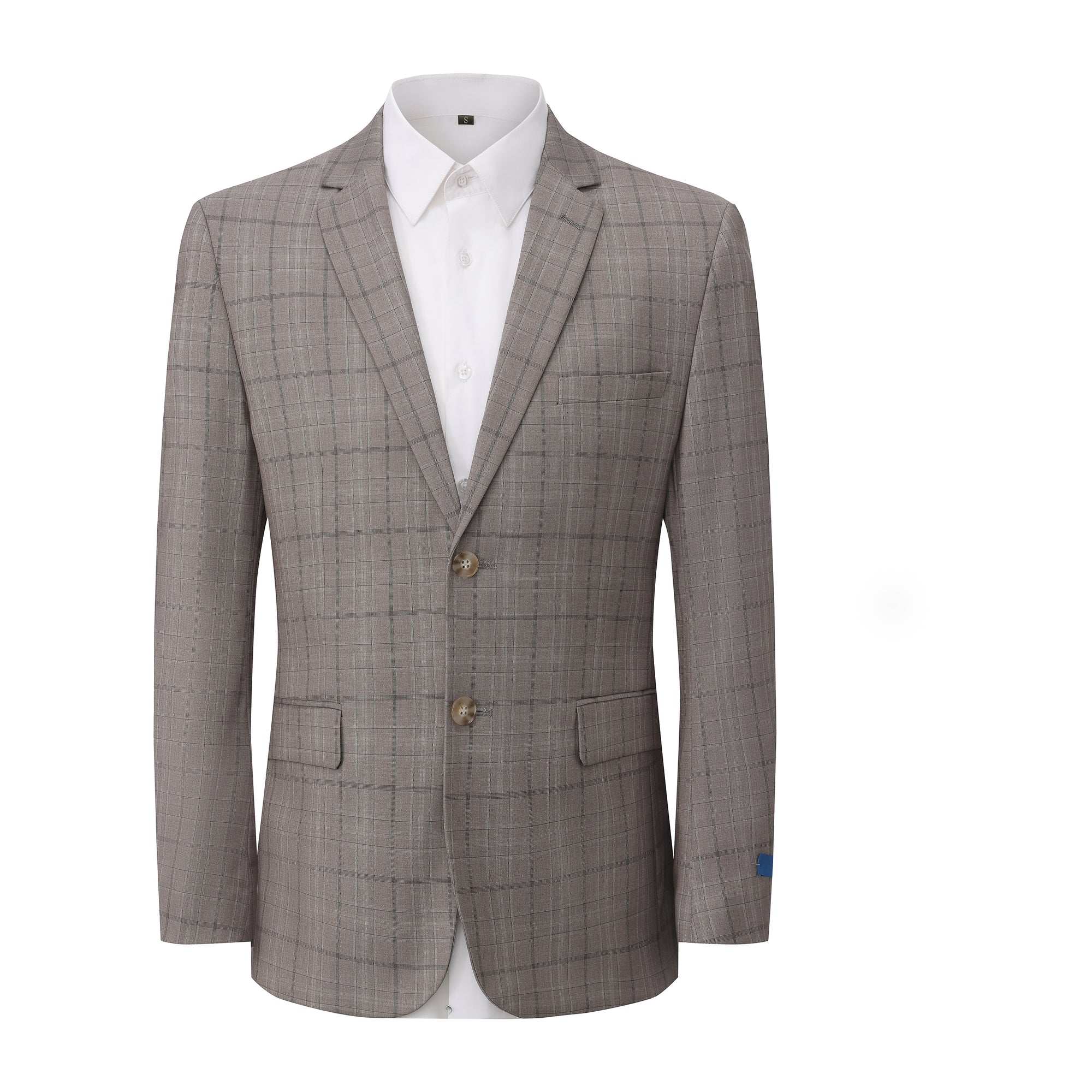 Gino Vitale Slim Fit 2-Piece Performance Four-Way Stretch Plaid Suit