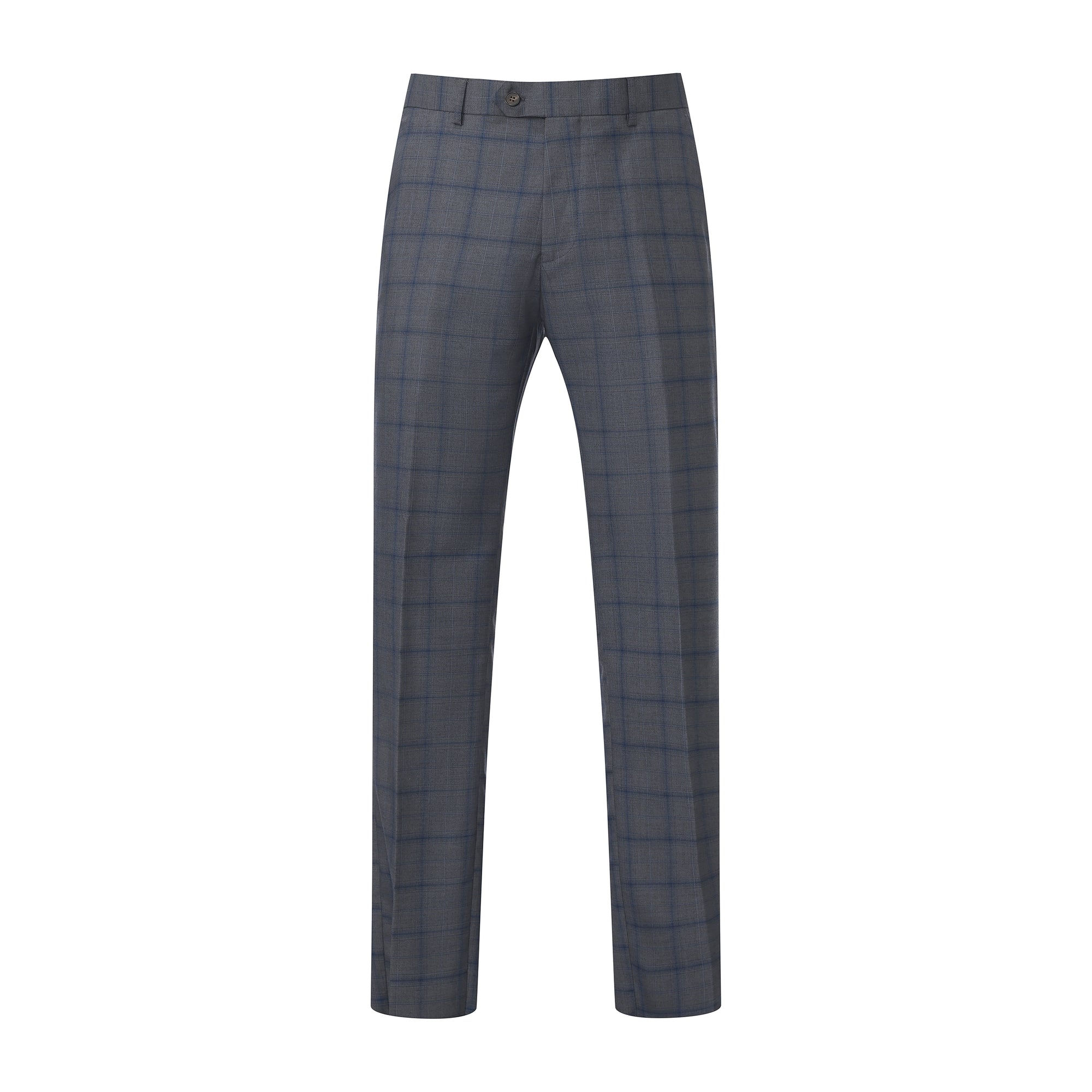 Gino Vitale Slim Fit 2-Piece Performance Four-Way Stretch Plaid Suit