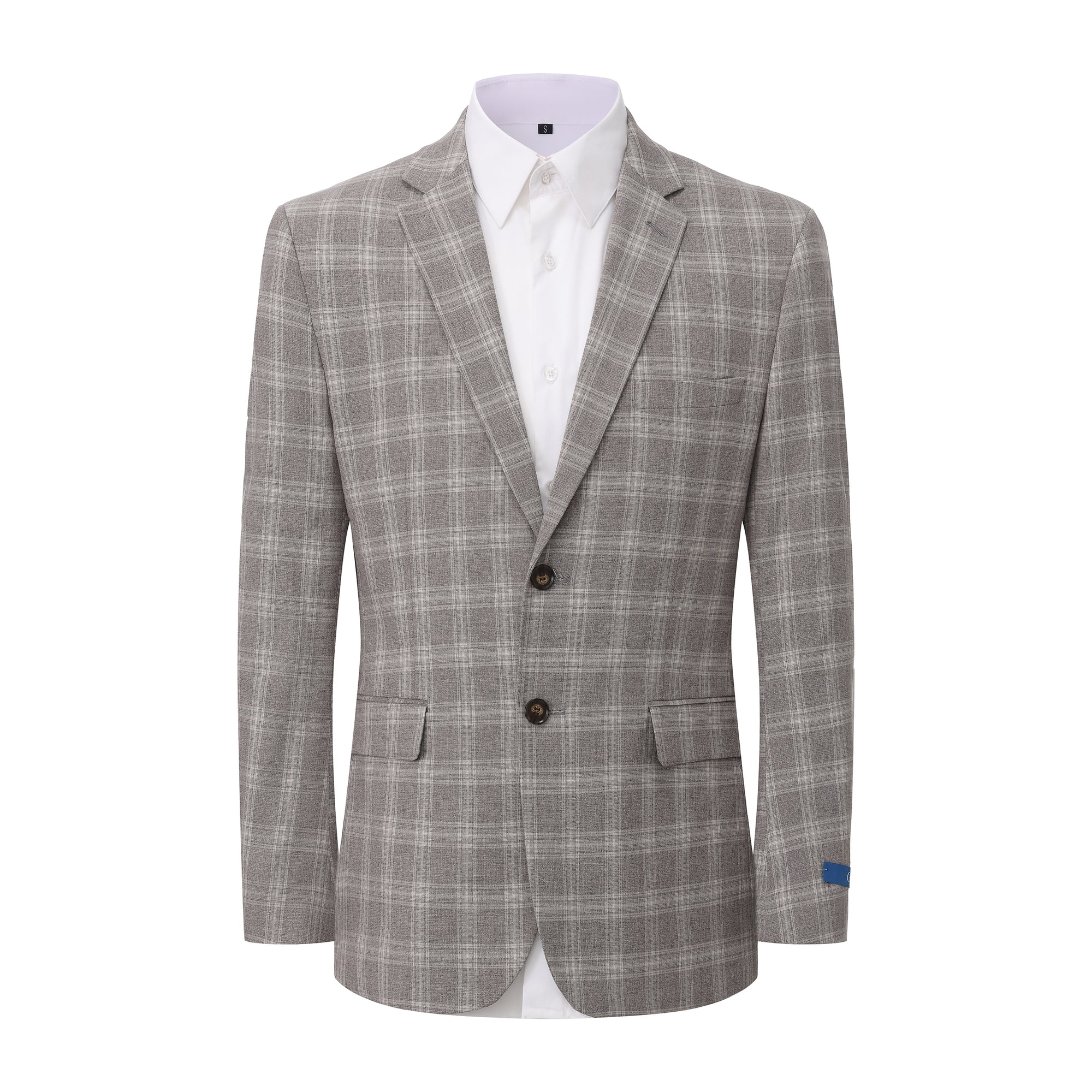 Gino Vitale Slim Fit 2-Piece Performance Four-Way Stretch Plaid Suit