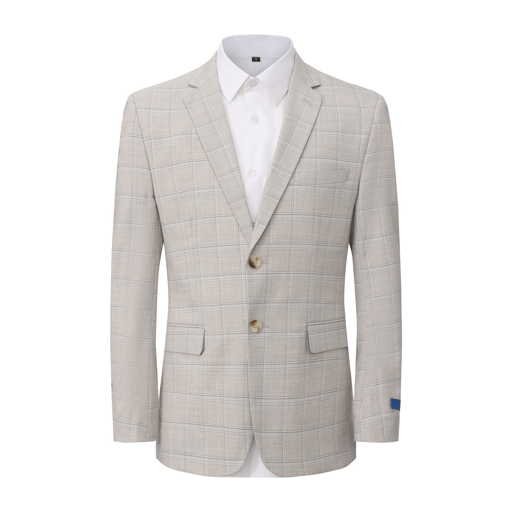Gino Vitale Slim Fit 2-Piece Performance Four-Way Stretch Plaid Suit