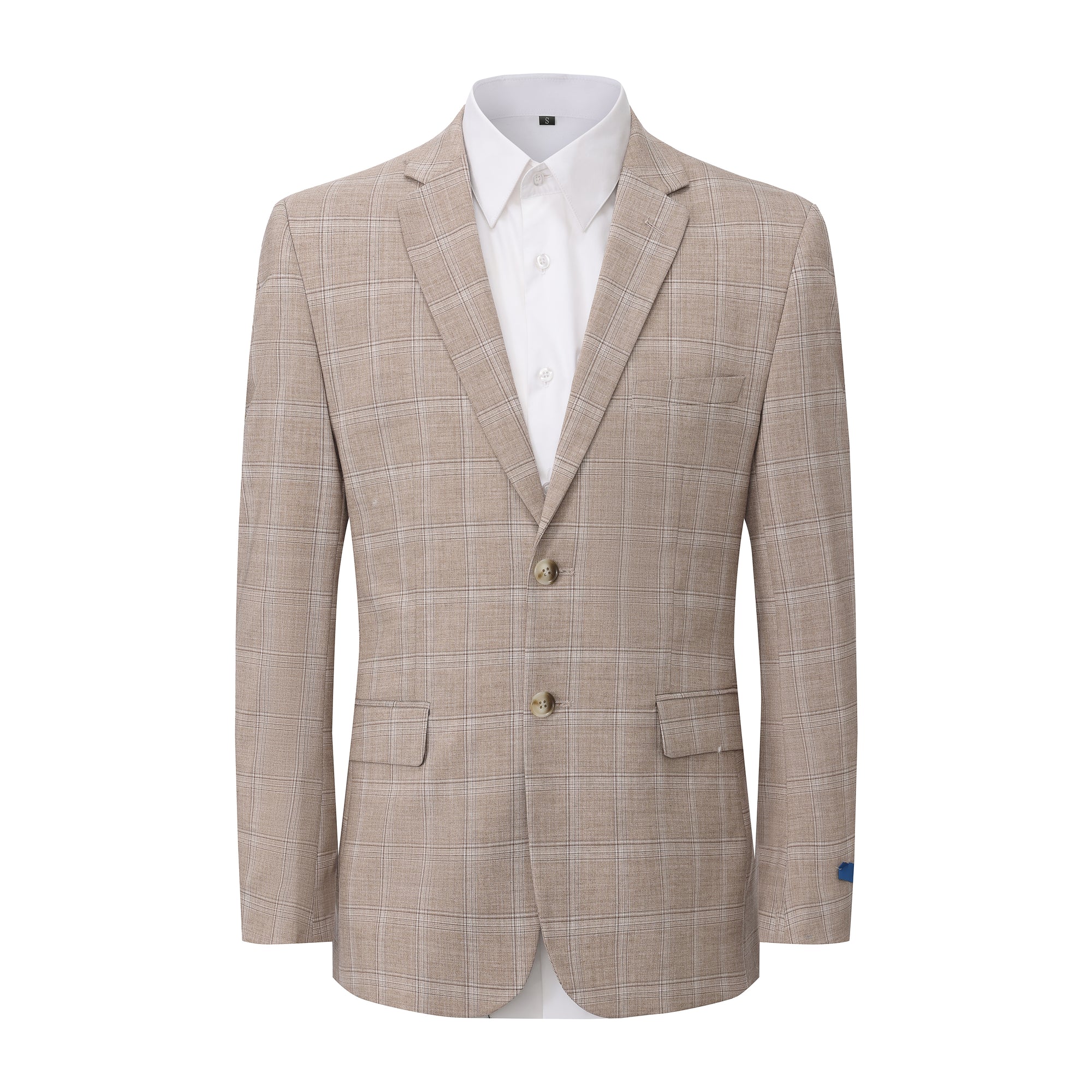 Gino Vitale Slim Fit 2-Piece Performance Four-Way Stretch Plaid Suit