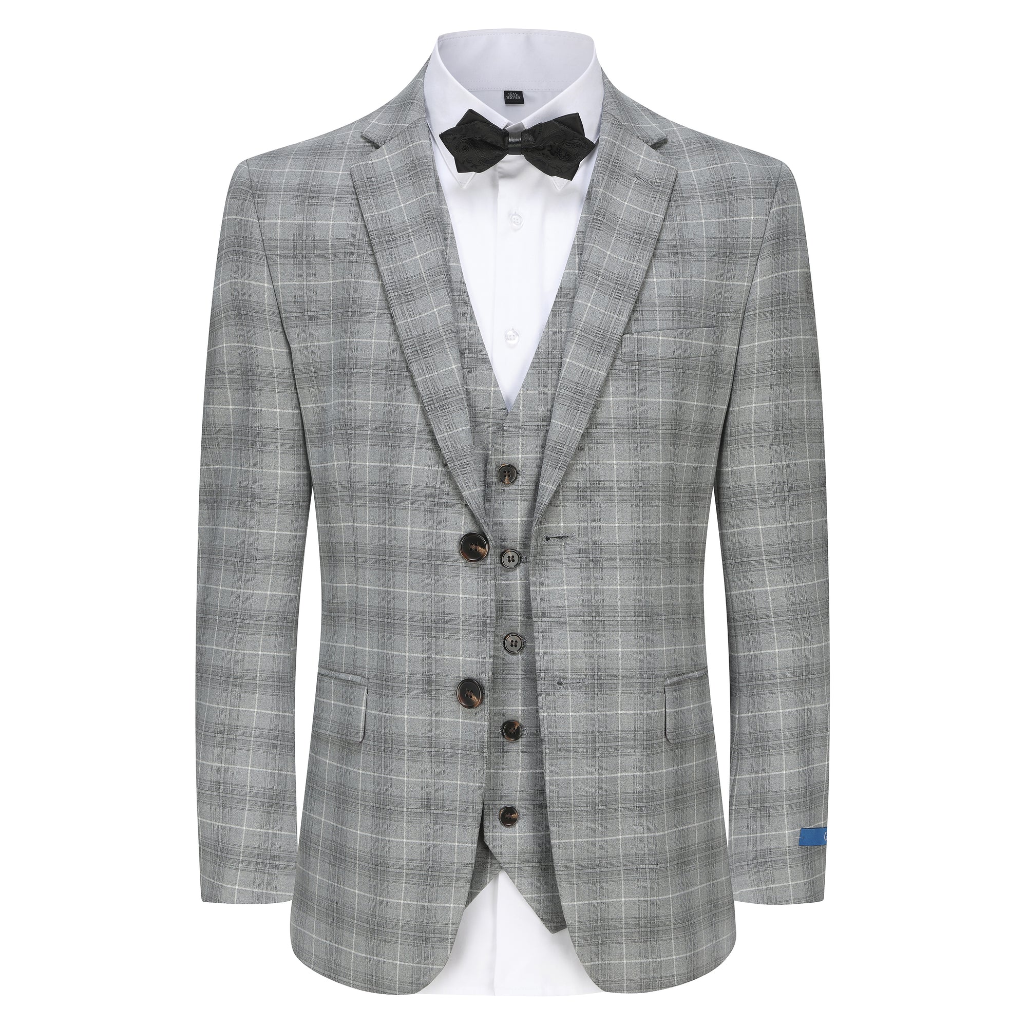 Slim Fit 3PC Elegant Check Suit