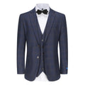Men's 3-Piece Slim Fit Stretch Plaid Suit