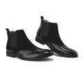 Men's Wingtip Brogue Two-Tone Chelsea Boots