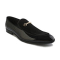 Men's Velvet & Patent Leather Slip-On Dress Loafers