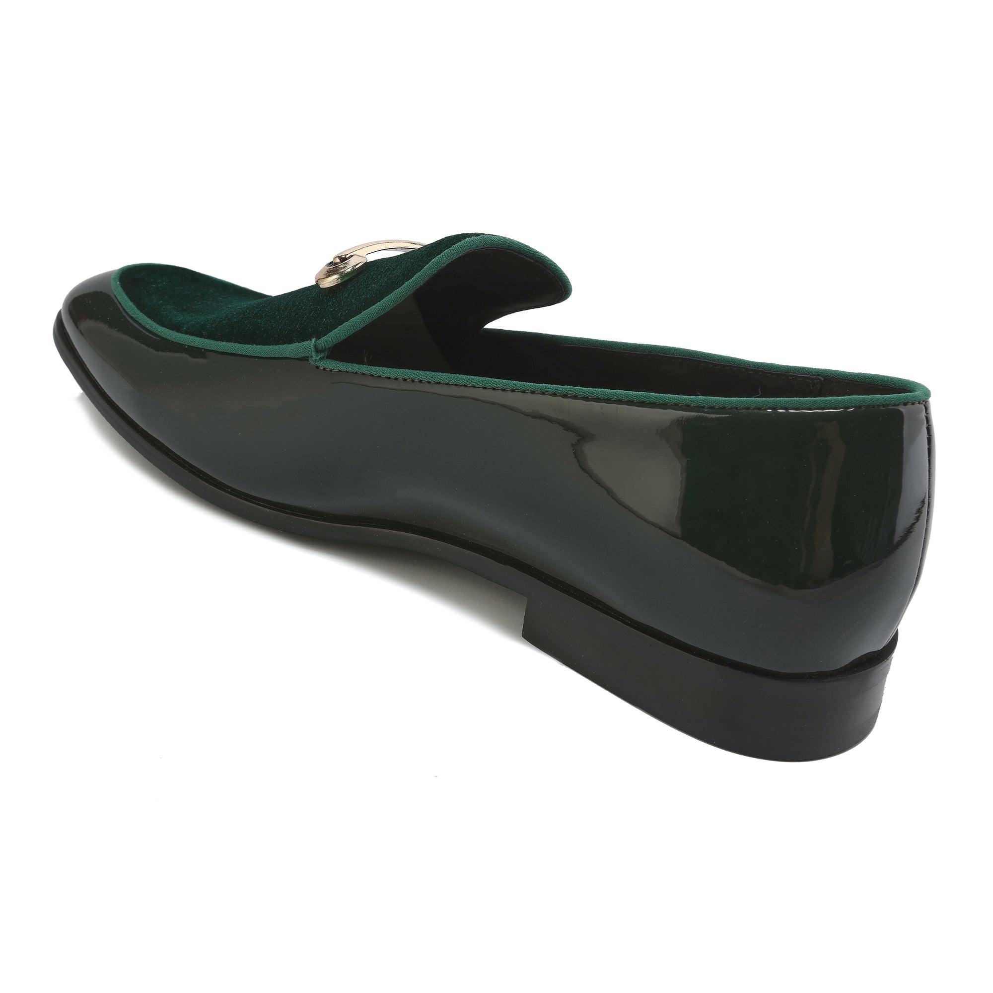 Gino Vitale Velvet & Patent Leather Slip On Dress Loafer