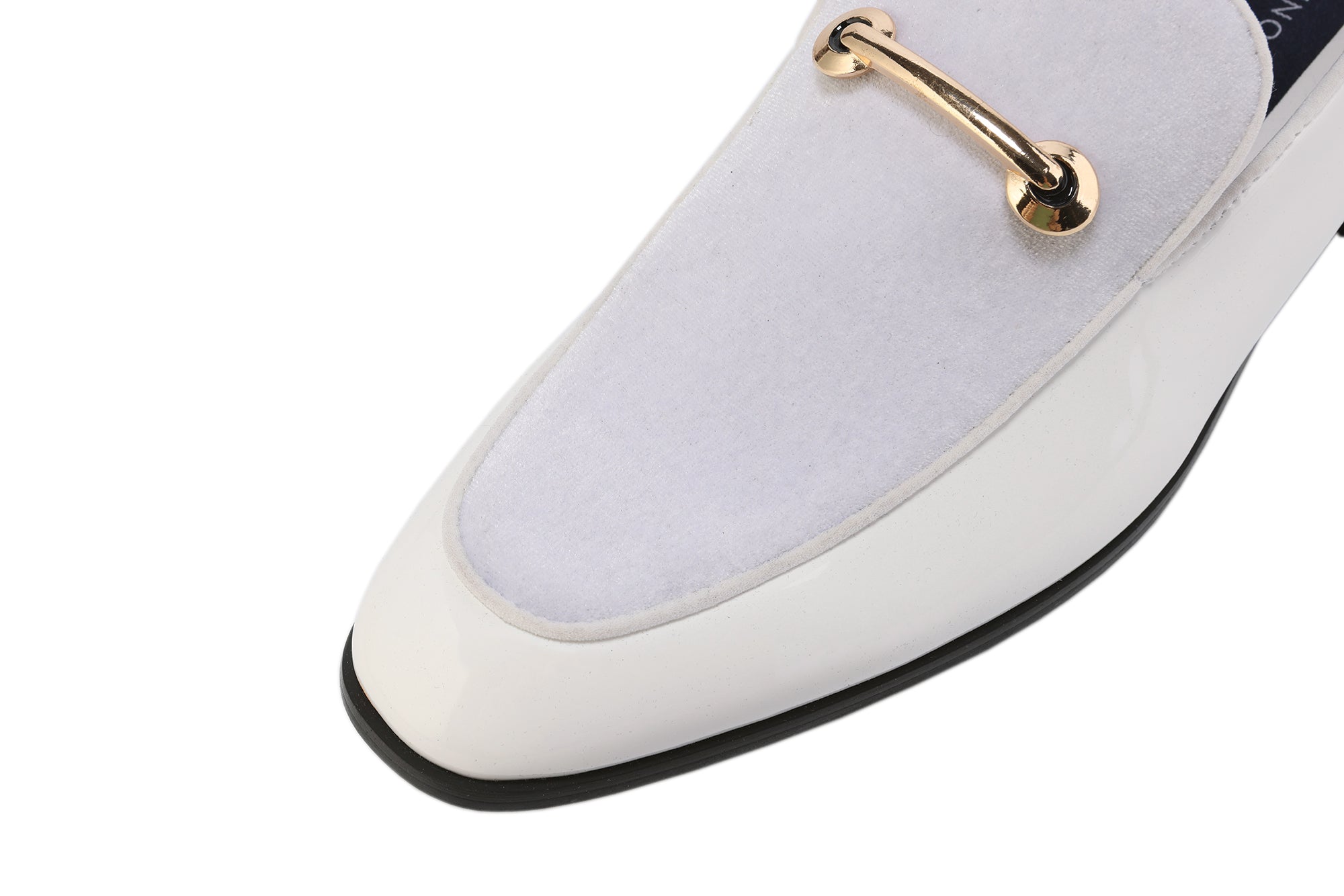 Men's Velvet & Patent Leather Slip-On Dress Loafers