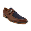 Men's Moc Toe Monk Strap Two-Tone Loafer