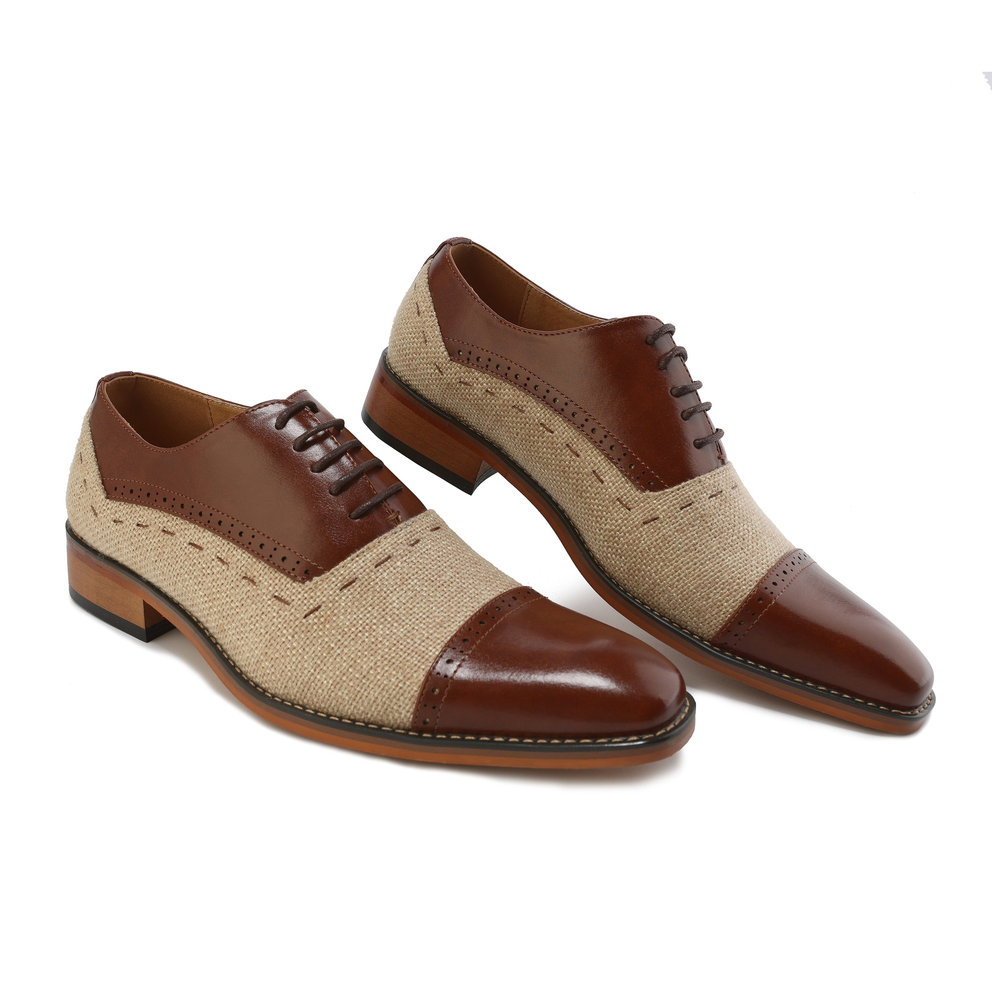 Gino Vitale Lace-Up Cap Toe Oxford