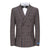 Men's 2-Piece Performance Stretch Double Breasted Blue Check Suit Daily Haute