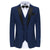 Men's Slim-Fit 3PC Satin Peak Lapel Tuxedo