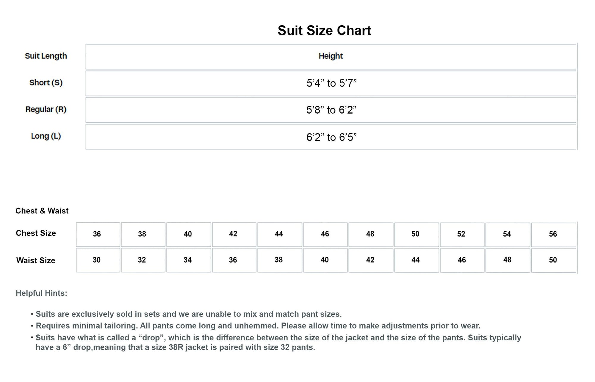 Braveman Men's Classic Fit 2PC Suits