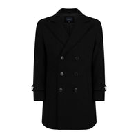 Men's Double Breasted Pea Coat Wool Blend Dress Jacket Peacoat Daily Haute