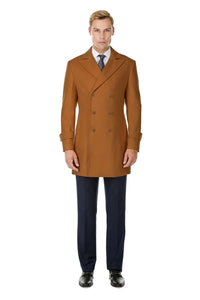 Men's Double Breasted Pea Coat Wool Blend Dress Jacket Peacoat Daily Haute