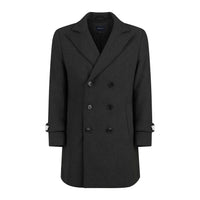 Men's Double Breasted Pea Coat Wool Blend Dress Jacket Peacoat Daily Haute