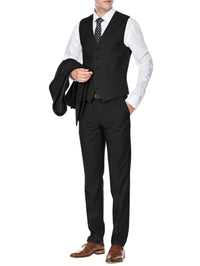 Men's Signature 3-Piece Slim Fit Suits (Black, Navy, Charcoal) Daily Haute