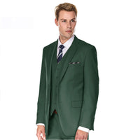 Men's Signature 3-Piece Slim Fit Suits (Lt Beige, Hunter Green, Copper) Daily Haute
