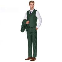 Men's Signature 3-Piece Slim Fit Suits (Lt Beige, Hunter Green, Copper) Daily Haute