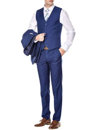 Men's Signature 3-Piece Slim Fit Suits (Burgundy, Lt Grey, Indigo) Daily Haute