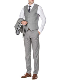 Men's Signature 3-Piece Slim Fit Suits (Burgundy, Lt Grey, Indigo) Daily Haute