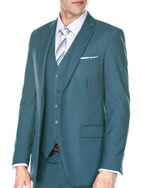 Men's Signature 3-Piece Slim Fit Suits (Slate Blue, Sea Green, Tan) Daily Haute
