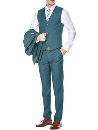 Men's Signature 3-Piece Slim Fit Suits (Slate Blue, Sea Green, Tan) Daily Haute