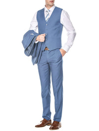 Men's Signature 3-Piece Slim Fit Suits (Slate Blue, Sea Green, Tan) Daily Haute