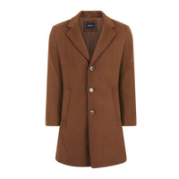 Men's Tailored Wool Blend Notch Collar Wool Blend Walker Car Coat Jacket Daily Haute