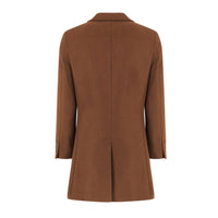 Men's Tailored Wool Blend Notch Collar Wool Blend Walker Car Coat Jacket Daily Haute