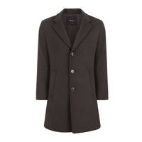 Men's Tailored Wool Blend Notch Collar Wool Blend Walker Car Coat Jacket Daily Haute